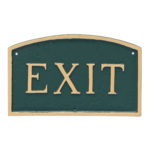 5.5" x 9" Small Arch Exit Statement Plaque Sign