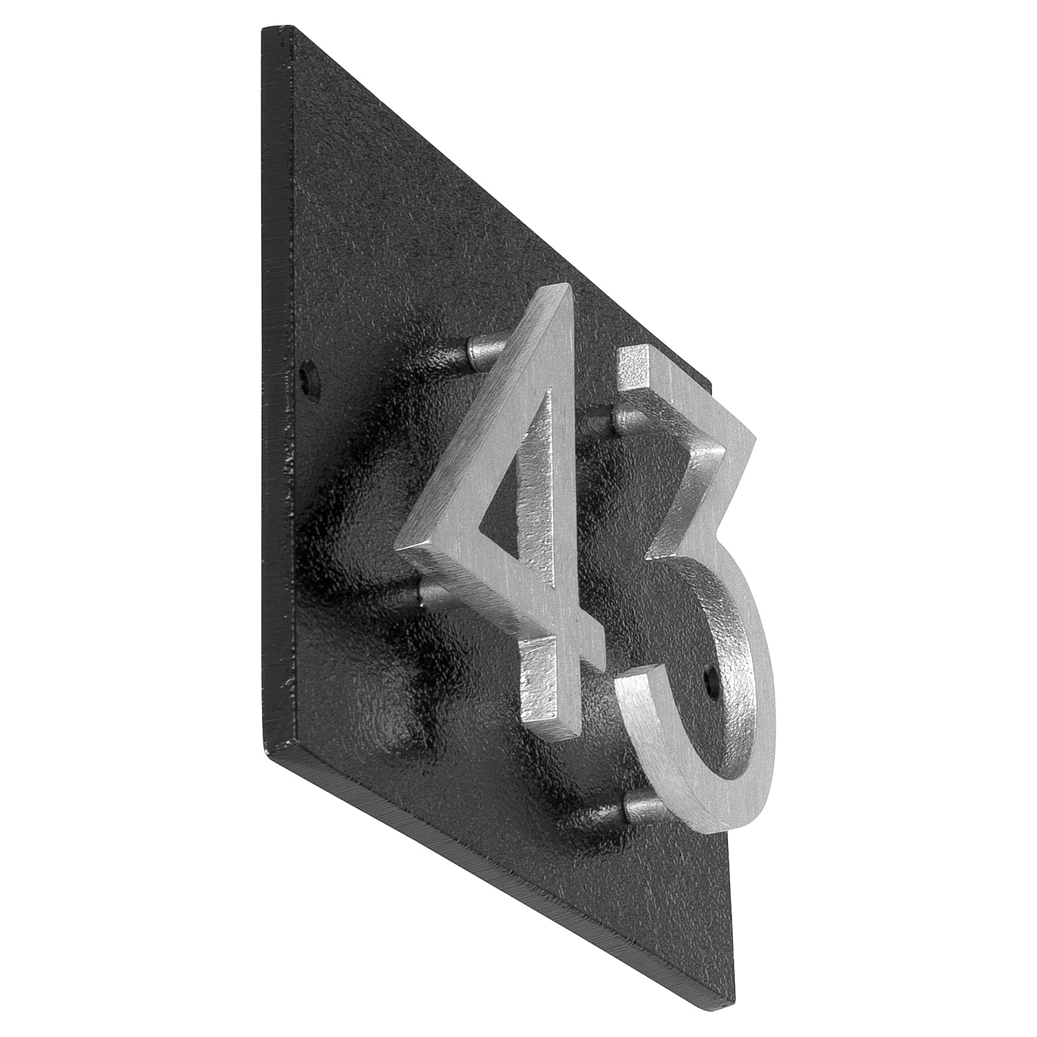 Floating Modern 3" Number Horizontal Address Plaque (2 digits)