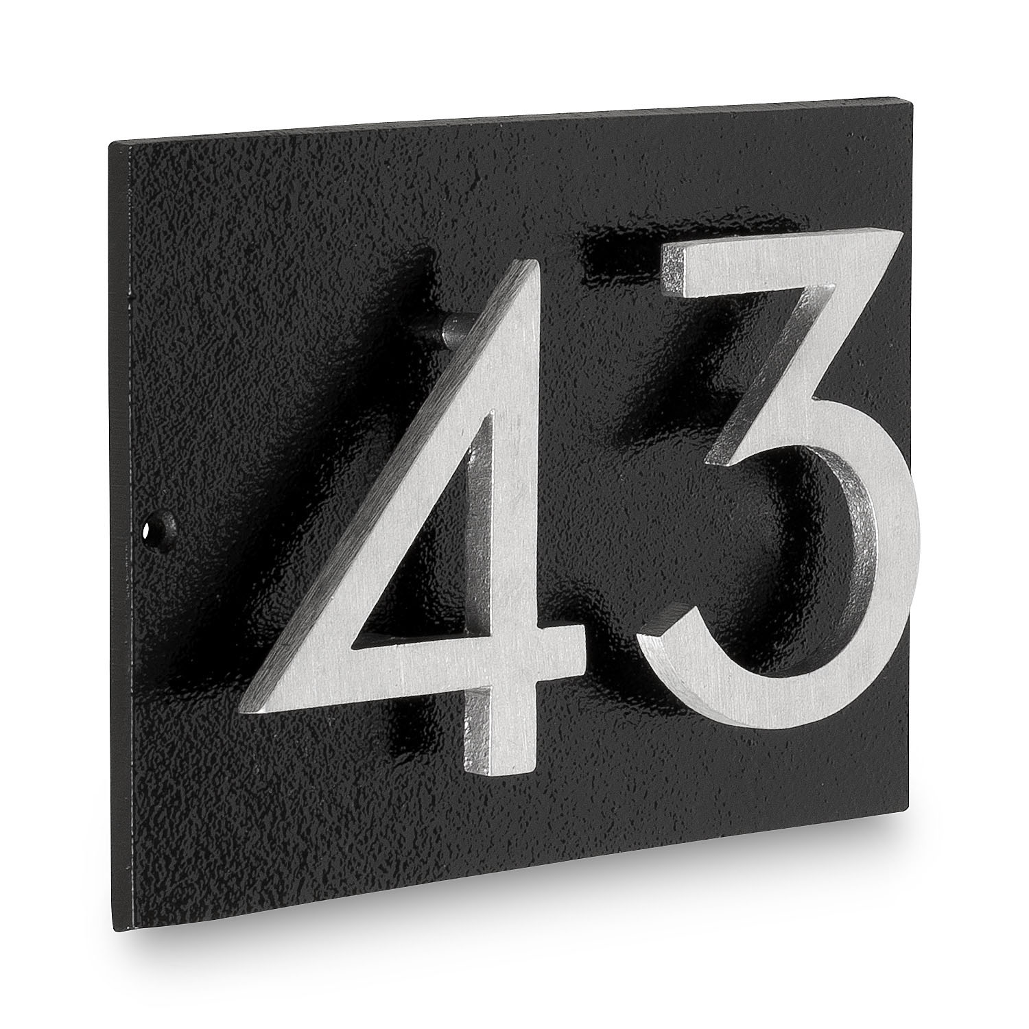 Floating Modern 3" Number Horizontal Address Plaque (2 digits)