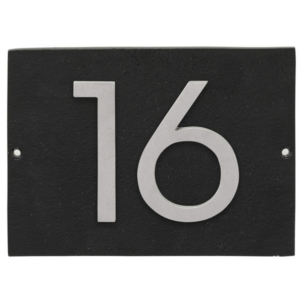 Floating Modern 4" Number Horizontal Address Plaque (2 digits)