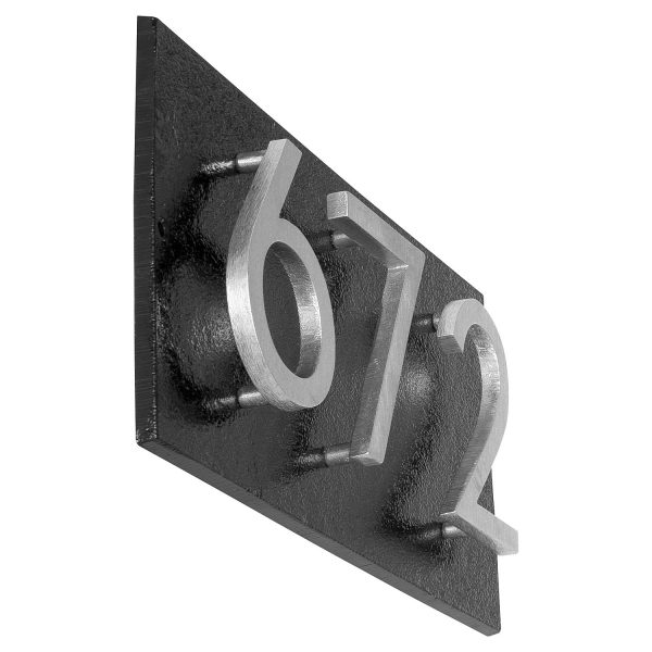 Floating Modern 3" Number Horizontal Address Plaque (3 digits)