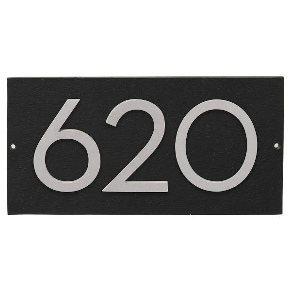 Floating Modern 4" Number Horizontal Address Plaque (3 digits)