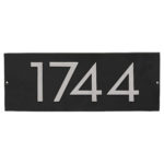 Floating Modern 4" Number Horizontal Address Plaque (4 digits)