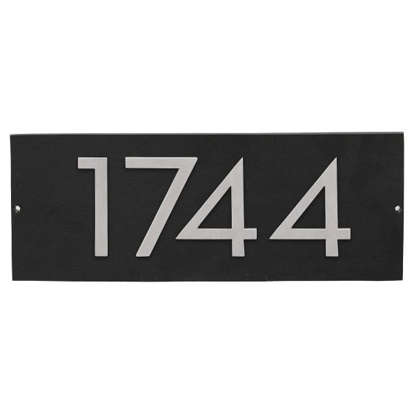 Floating Modern 4" Number Horizontal Address Plaque (4 digits)