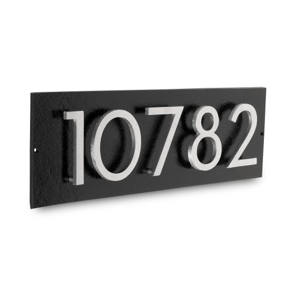 Floating Modern 3" Number Horizontal Address Plaque (5 digits)