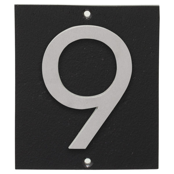 Floating Modern 3" Number Vertical Address Plaque (1 digit)