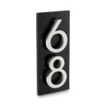 Floating Modern 3" Number Vertical Address Plaque (2 digits)