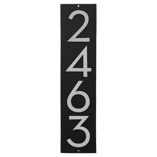 Floating Modern 4" Number Vertical Address Plaque (4 digits)