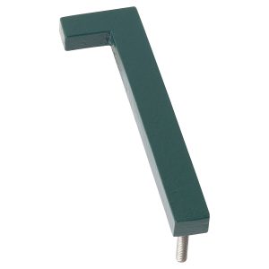 8" Hunter Green Aluminum floating or flat Modern House Numbers 0-9