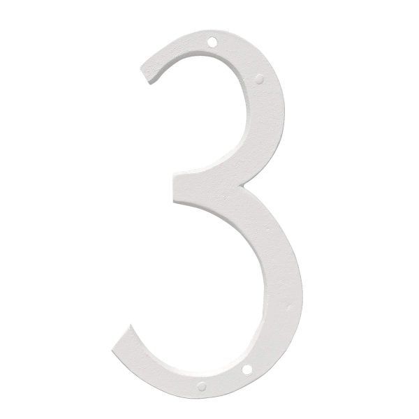 8" Standard House Number in Black or White