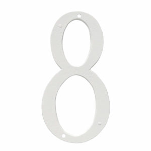 12" Standard House Number in Black or White