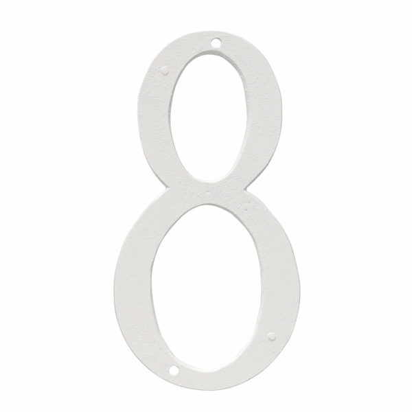 12" Standard House Number in Black or White