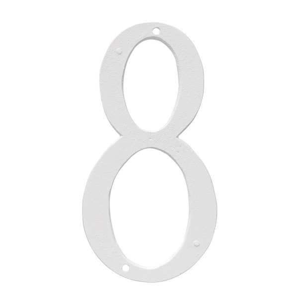 12" Standard House Number in Black or White