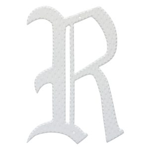 16" Home Accent Individual Monogram Letters A-Z White