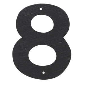 10" Helvetica House Number in Black or White