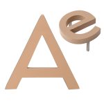 8" Individual Taupe Powder Coated Aluminum Modern Floating Letters A-Z