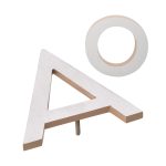 6" Individual Taupe Satin Nickel Two-Tone Modern Floating Letters A-Z